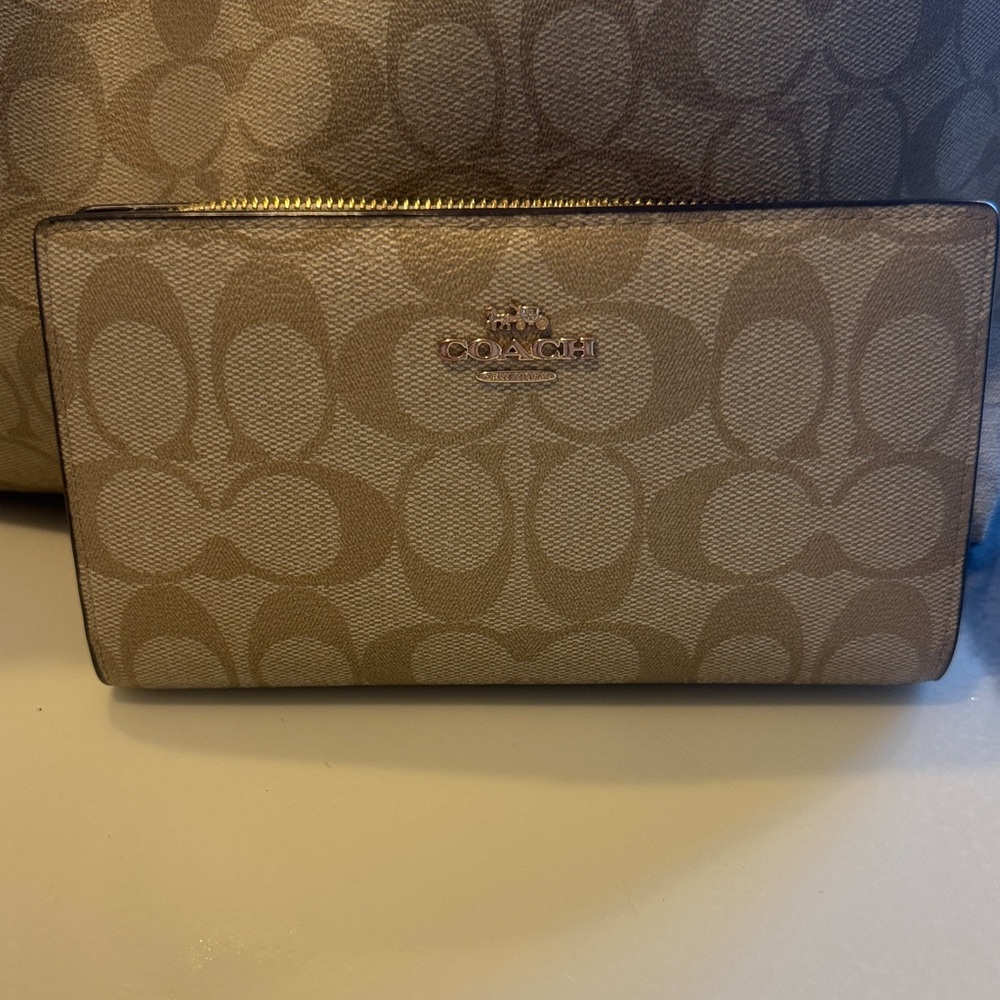 Coach Tan Signature Wallet